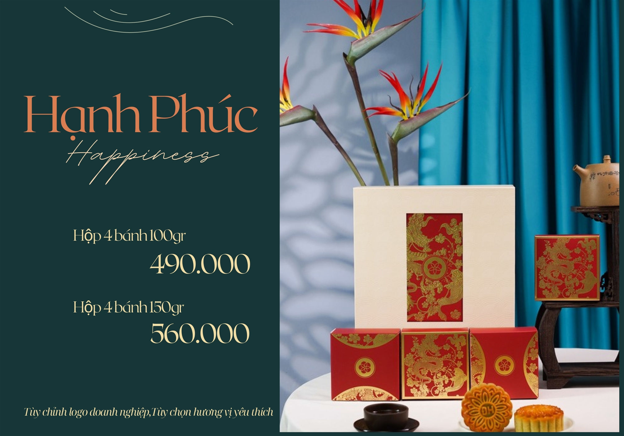 Hộp bánh trung thu cao cấp Đại Hưng - Hạnh Phúc 1