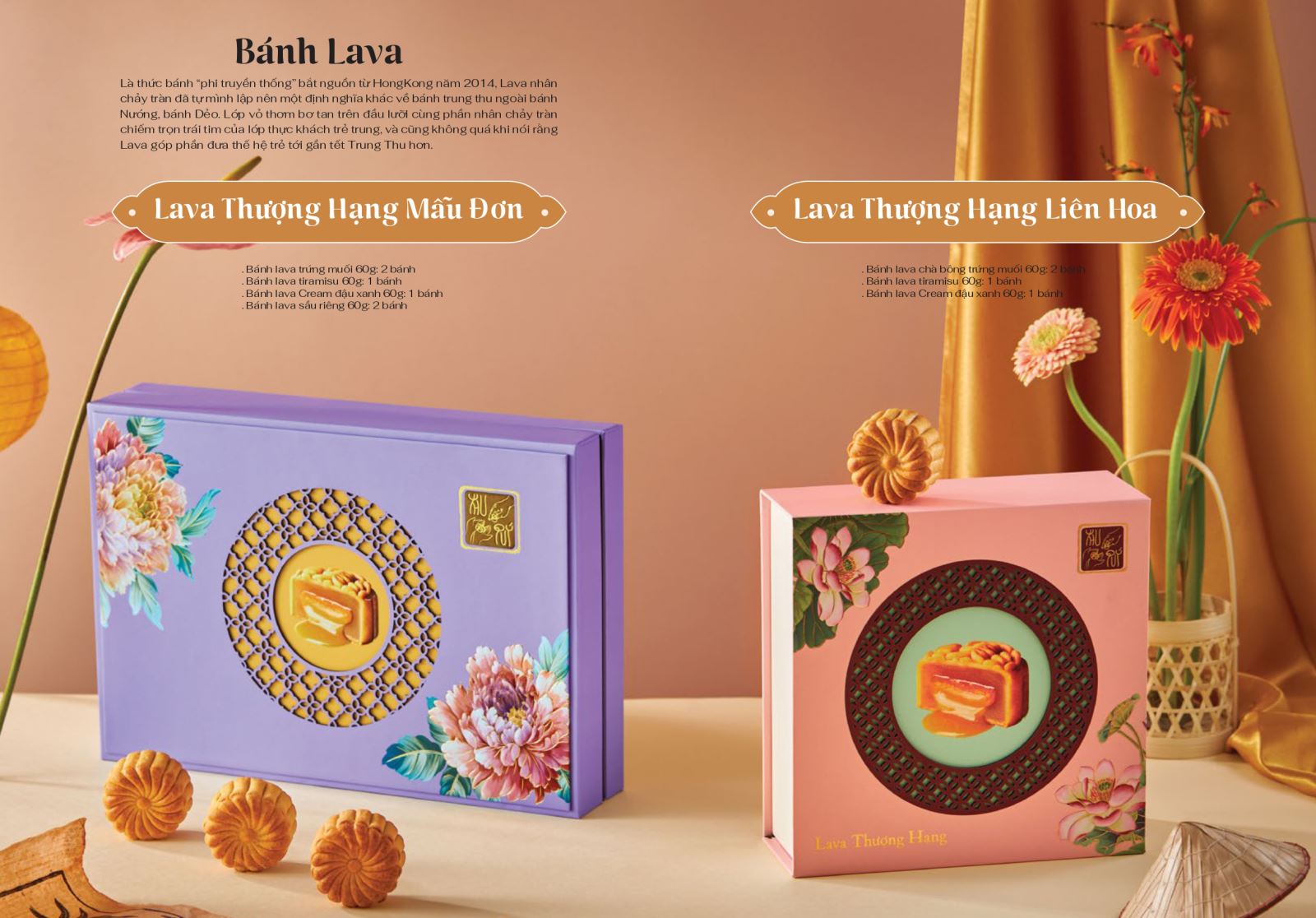 Hộp bánh trung thu cao cấp Hải Châu - LAVA THƯỢNG HẠNG LIÊN HOA