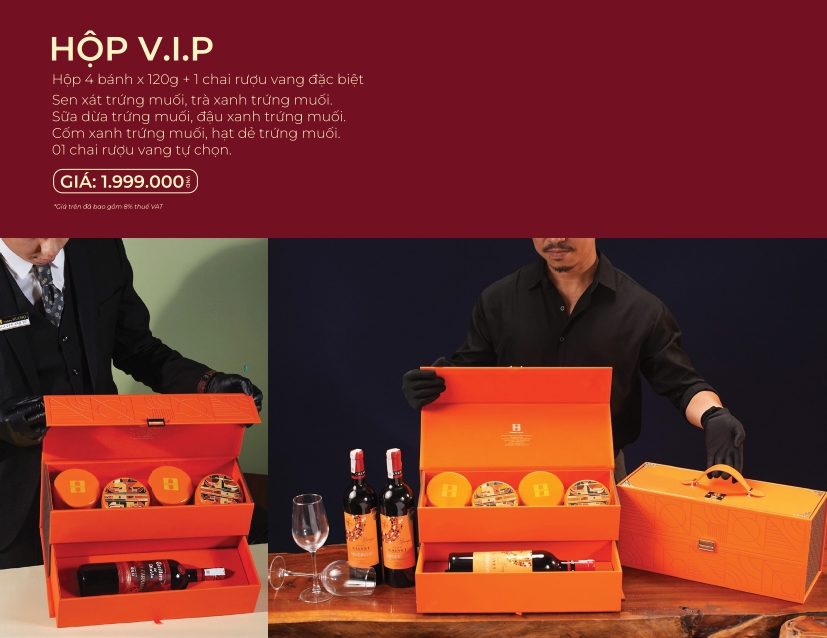 HỘP BÁNH TRUNG THU CAO CẤP MADAME HƯƠNG: Hộp VIP