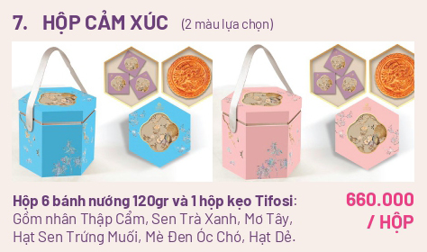 Hộp bánh trung thu Maison cao cấp: Hộp CẢM XÚC 1