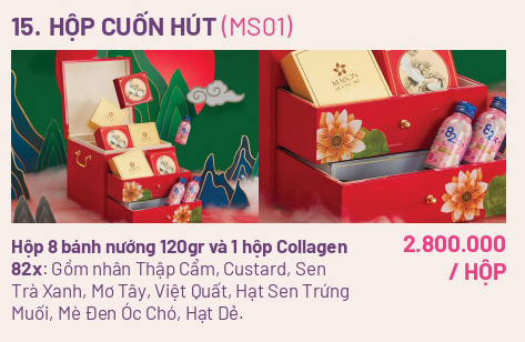 Hộp bánh trung thu Maison cao cấp: Hộp CUỐN HÚT