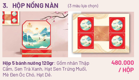 Hộp bánh trung thu Maison cao cấp: Hộp NỒNG NÀN