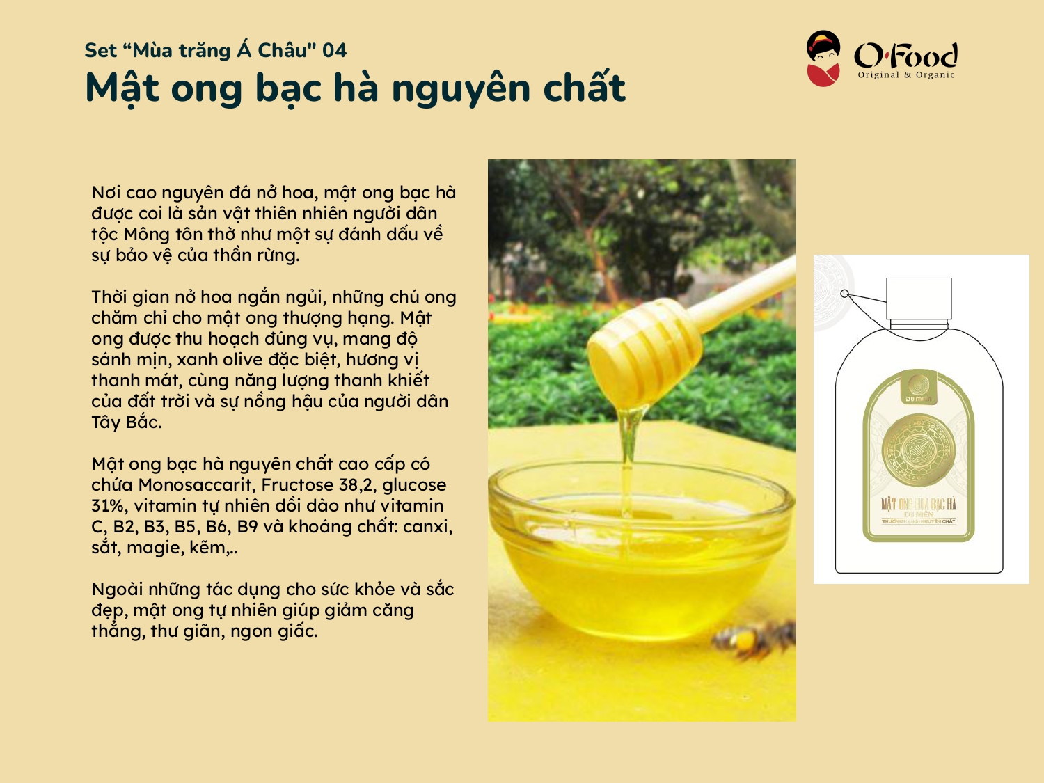 Mật ong bạc hà nguyên chất